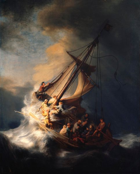 Снимка на Рембранд ван Рейн - Буря на Галилейското море (1633)