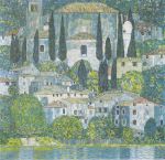 Снимка на Густав Климт - Църква в Касоне, 1913 г
